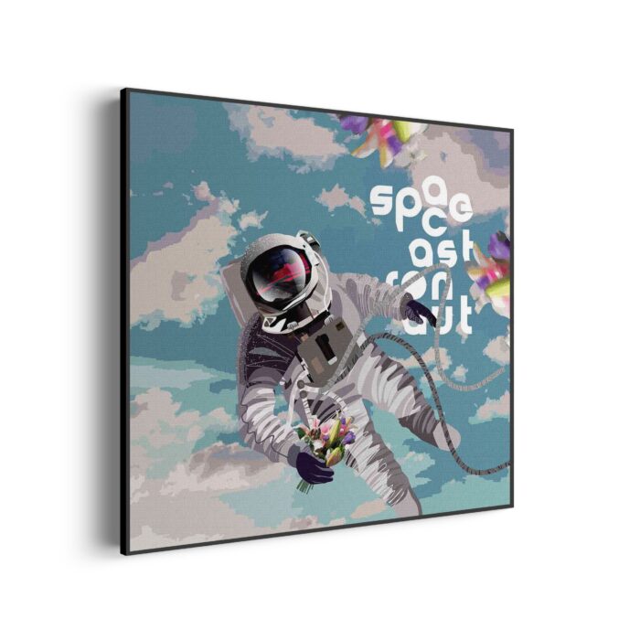 Akoestisch Schilderij Astronaut in de ruimte Vierkant Template Vierkant Rond ruimtevaart 11 3 scaled 1