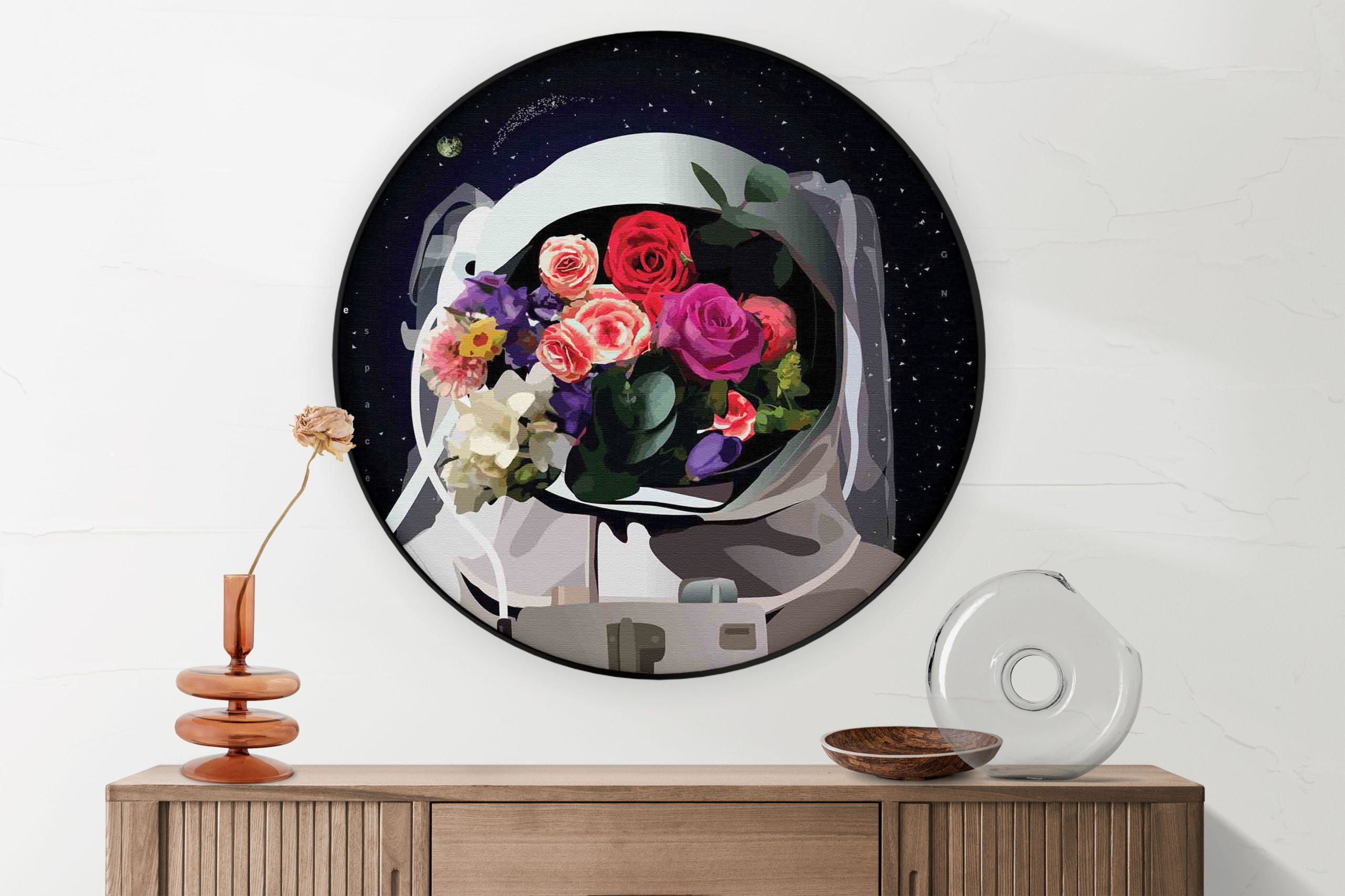 Akoestisch Schilderij Ready for takeoff Rond - Muurcirkel Template Vierkant Rond ruimtevaart 12 2 scaled 1