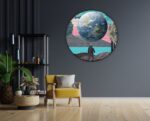 Akoestisch Schilderij Abstracte Aarde Rond - Muurcirkel Template Vierkant Rond ruimtevaart 13 1 scaled 1