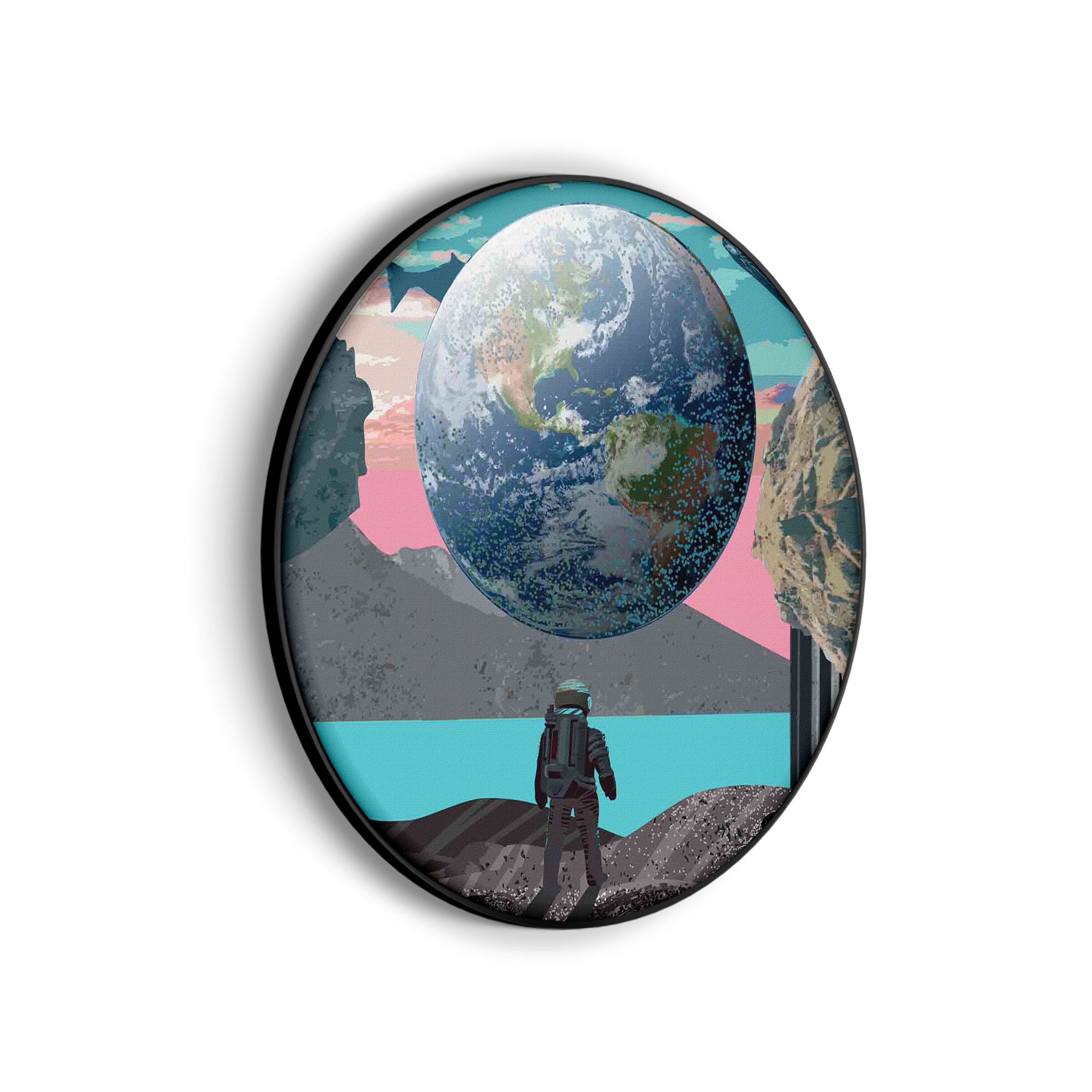 Akoestisch Schilderij Ready for takeoff Rond - Muurcirkel Template Vierkant Rond ruimtevaart 13 scaled 1