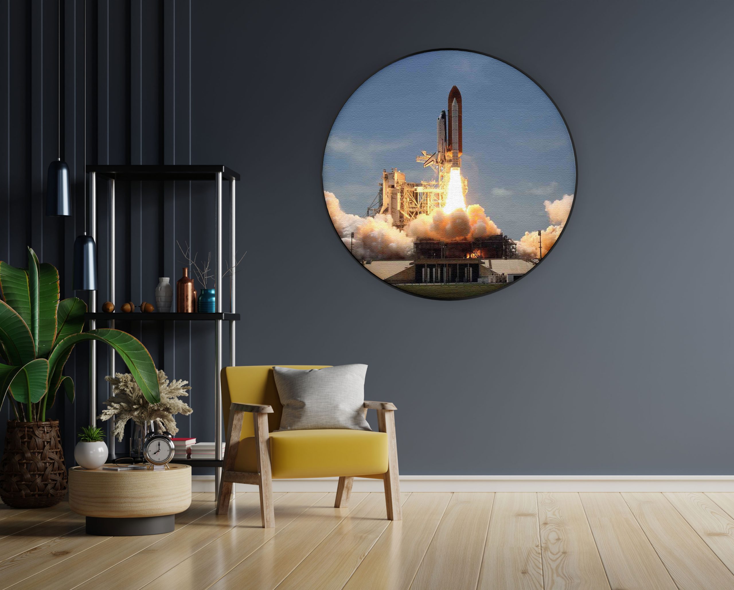 Akoestisch Schilderij Ready for takeoff Rond - Muurcirkel Template Vierkant Rond ruimtevaart 3 1 scaled 1