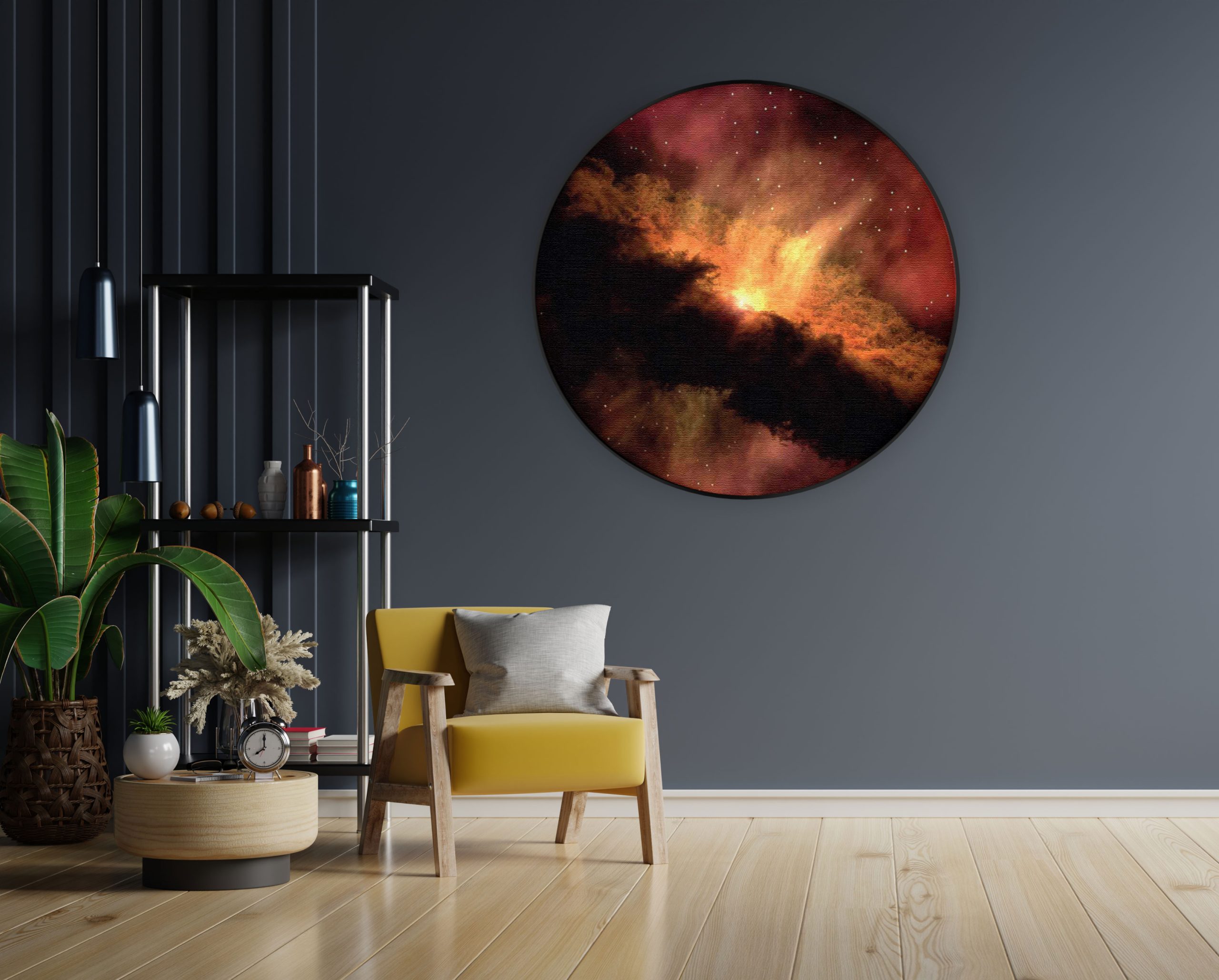 Akoestisch Schilderij Ready for takeoff Rond - Muurcirkel Template Vierkant Rond ruimtevaart 4 1 scaled 1