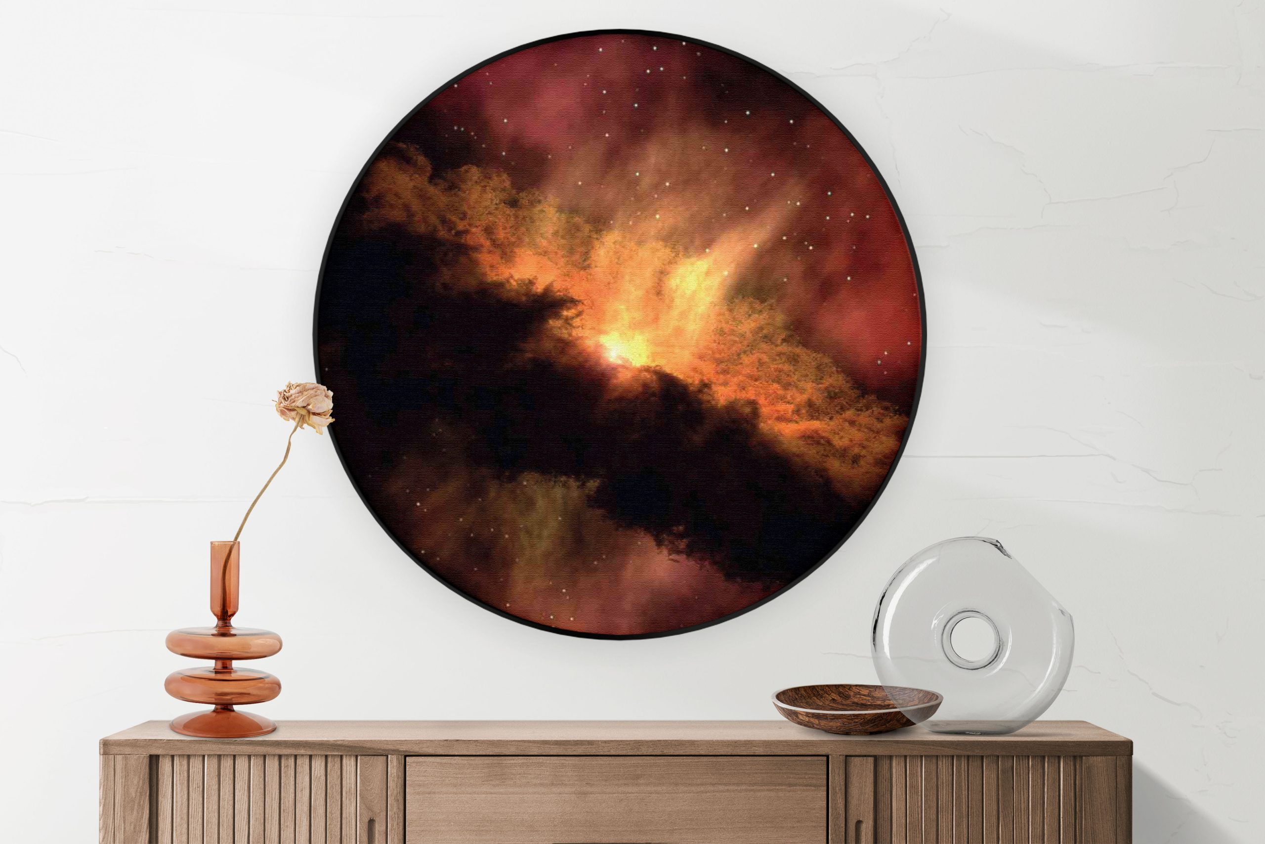 Akoestisch Schilderij Ready for takeoff Rond - Muurcirkel Template Vierkant Rond ruimtevaart 4 2 scaled 1