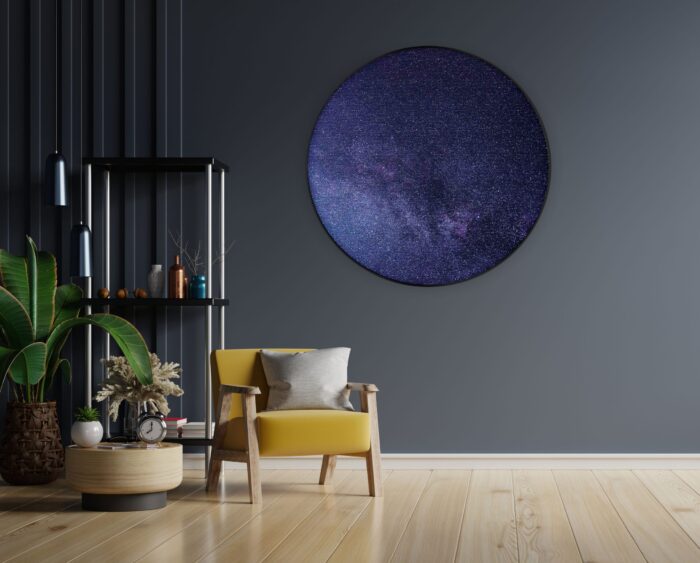 Akoestisch Schilderij Het sterrenstelsel Rond - Muurcirkel Template Vierkant Rond ruimtevaart 9 1 scaled 1