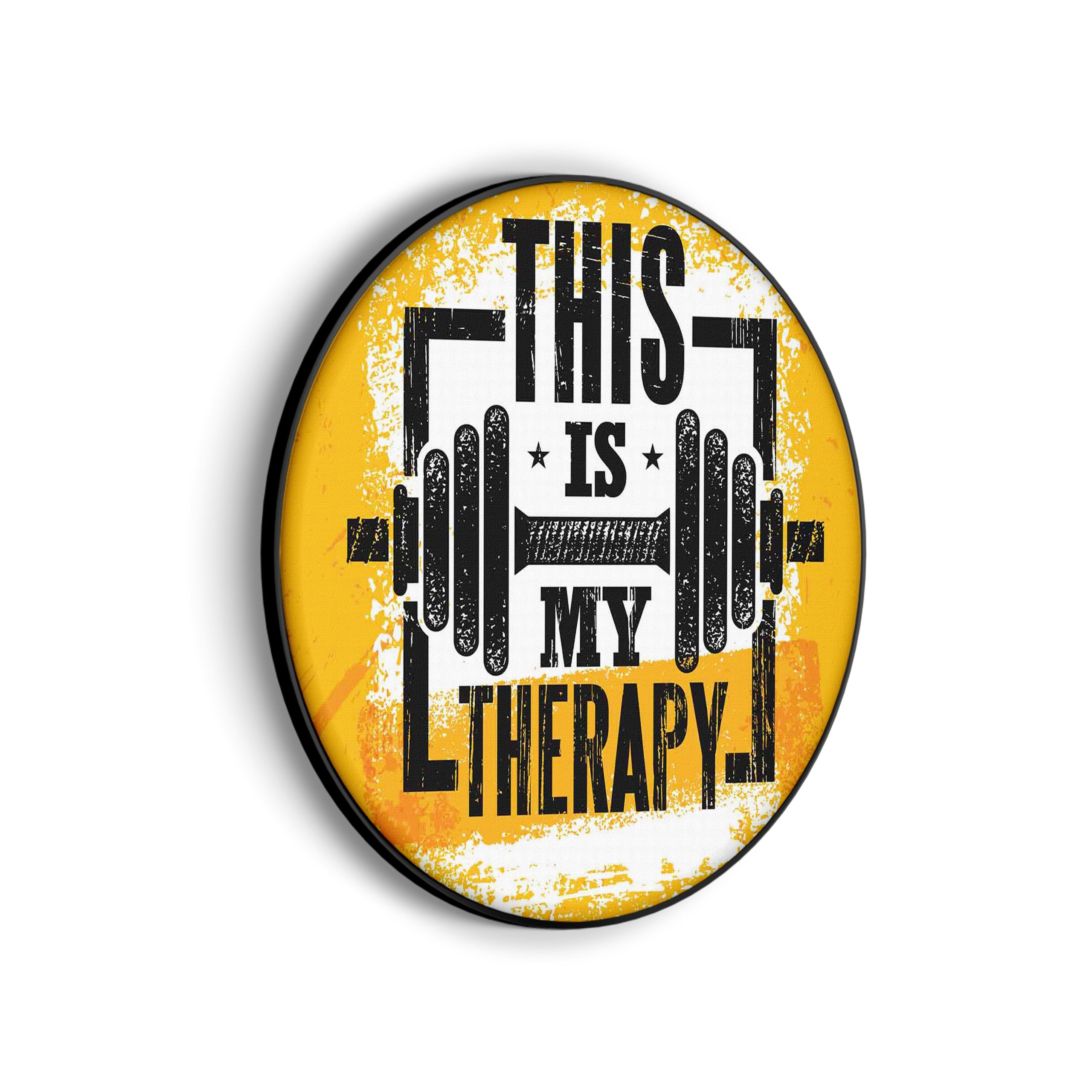 Akoestisch Schilderij This Is My Therapy Rond - Muurcirkel Template Vierkant Rond sport 1 scaled 1