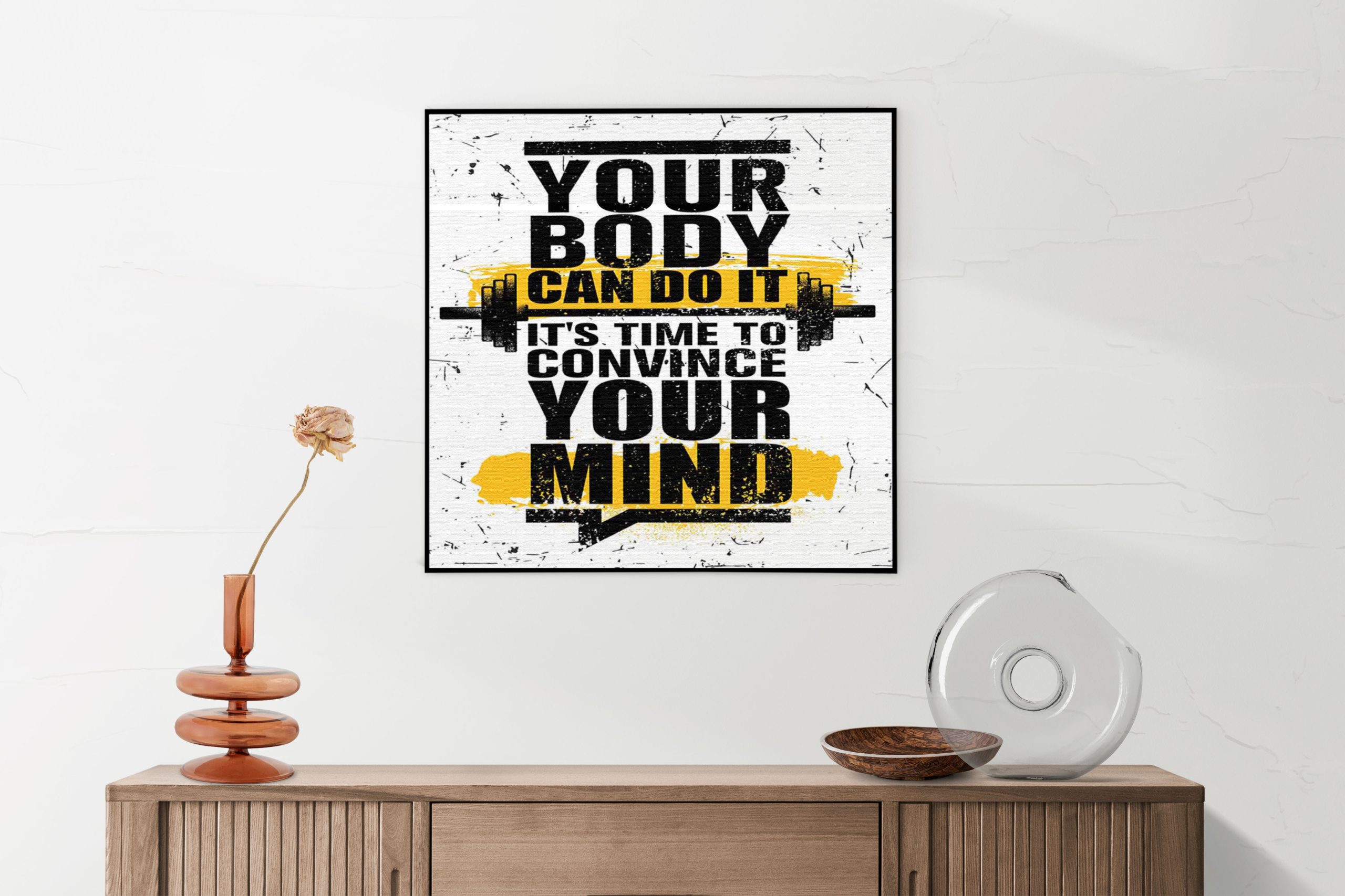 Akoestisch Schilderij You Body Can Do It, It's Time To Convince Your Mind Vierkant Template Vierkant Rond sport 14 1 5 scaled 1