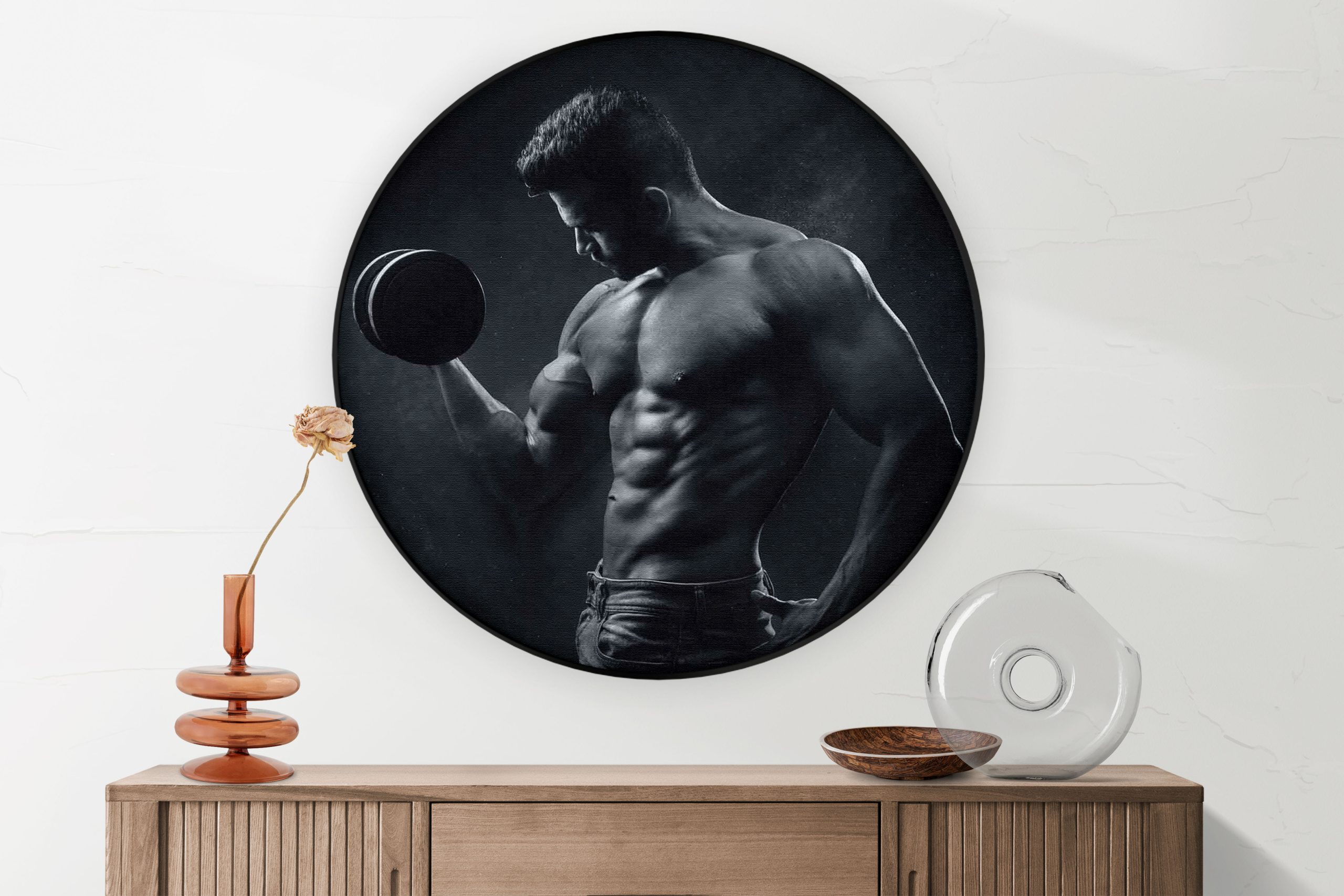 Akoestisch Schilderij This Is My Therapy Rond - Muurcirkel Template Vierkant Rond sport 2 1 2 scaled 1