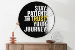 Akoestisch Schilderij Stay Patient And Trust Your Journey Rond - Muurcirkel Template Vierkant Rond sport 21 1 2 scaled 1