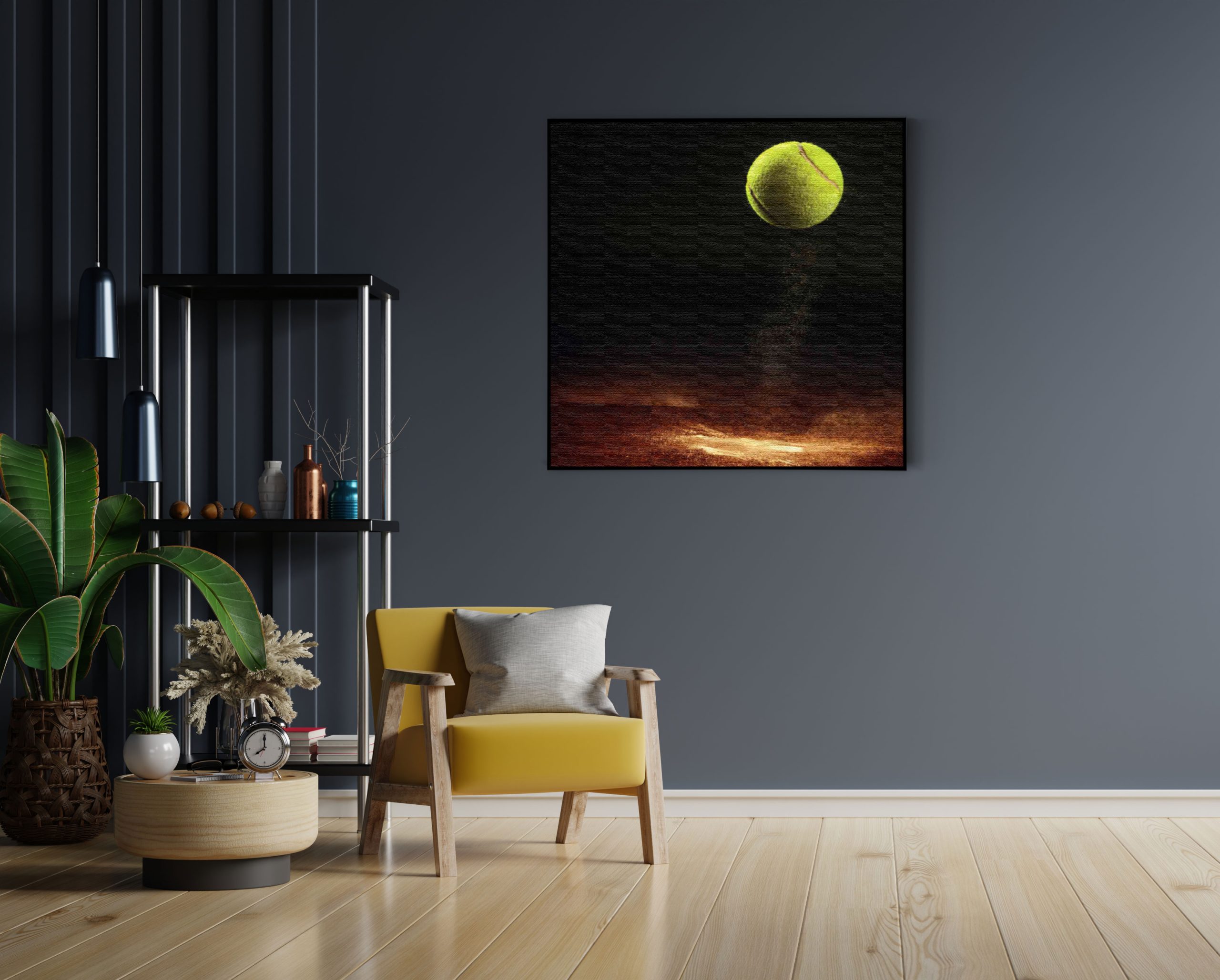 Akoestisch Schilderij Tennisbal Op Grevel Vierkant Template Vierkant Rond sport 9 1 4 scaled 1