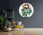 Akoestisch Schilderij Prent Natuur Vogel en Bloemen 14 Rond - Muurcirkel Template Vierkant Rond vintage 14 1 1 scaled 1