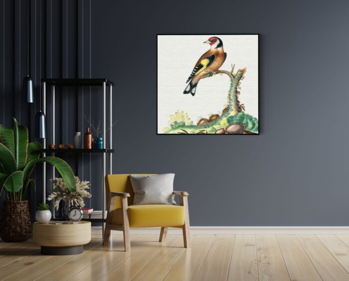 Akoestisch Schilderij Prent Natuur Vogel en Bloemen 01 Vierkant Template Vierkant Rond vintage 15 1 4 scaled 1