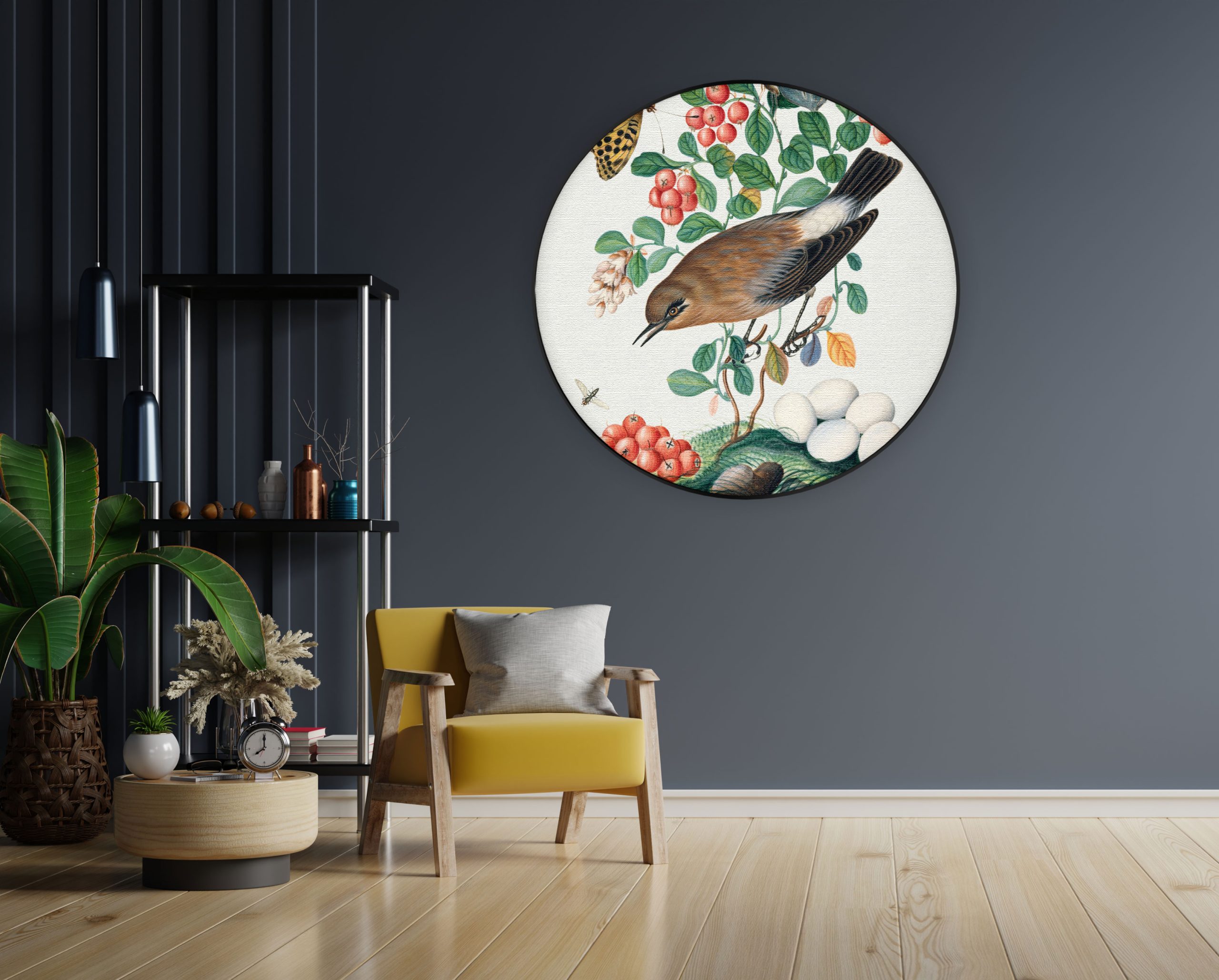 Template_Vierkant_Rond_vintage_5-1-1-scaled Akoestisch Schilderij Prent Natuur Vogel en Bloemen 01 Rond - Muurcirkel Template Vierkant Rond vintage 5 1 1 scaled 1