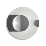Schilderij Scandinavisch Wit met Zwart Element 01 Rond – Muurcirkel Template TP Vierkant Rond Abstract 21 1 1 1
