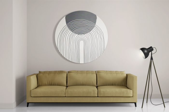 Schilderij De Innerlijke Rust 01 Rond – Muurcirkel Template TP Vierkant Rond Abstract 32 2 1 1