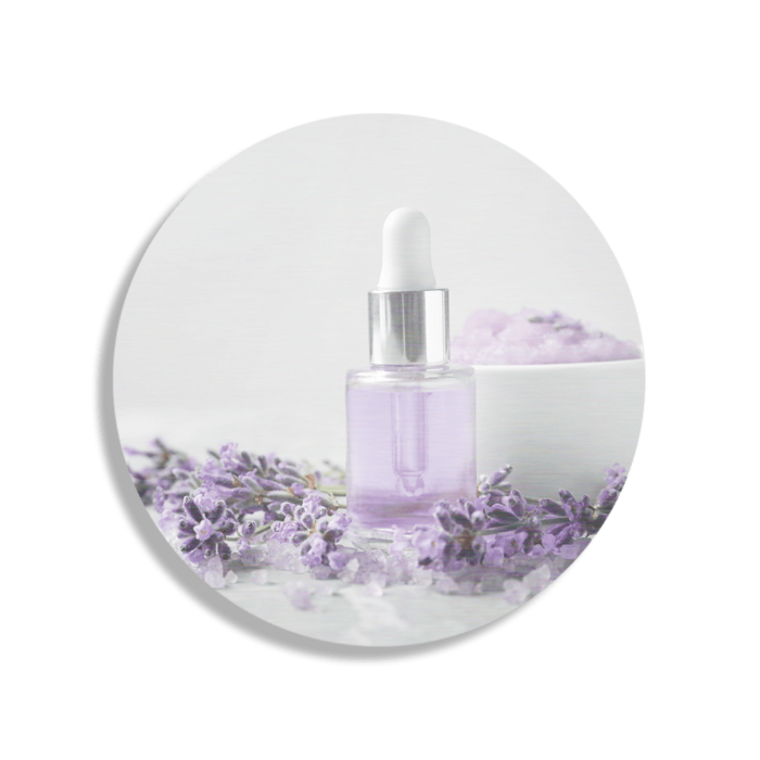 Schilderij Beautysallon Lavendel Marmer 02 Rond – Muurcirkel Template TP Vierkant Rond Beauty 14 1 1 1