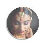 Schilderij Indiaanse Vrouw In Kostuum Rond – Muurcirkel Template TP Vierkant Rond Mensen 21 1 1 1