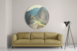 Schilderij Machu Picchu 2 Rond – Muurcirkel Template TP Vierkant Rond Natuur 48 2 1 1