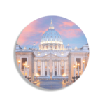 Schilderij Het Vaticaan Rond – Muurcirkel Template TP Vierkant Rond Steden 56 1 1 1