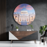 Schilderij Het Vaticaan Rond – Muurcirkel Template TP Vierkant Rond Steden 56 3 1 1
