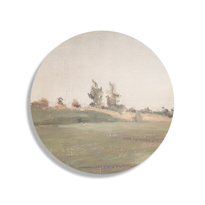 Schilderij Het Landschap van Vroeger 01 Rond – Muurcirkel Template TP Vierkant Rond Vintage 17 1 1 1