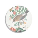 Schilderij Prent Natuur Vogel en Bloemen 05 Rond – Muurcirkel Template TP Vierkant Rond Vintage 5 1 1 1