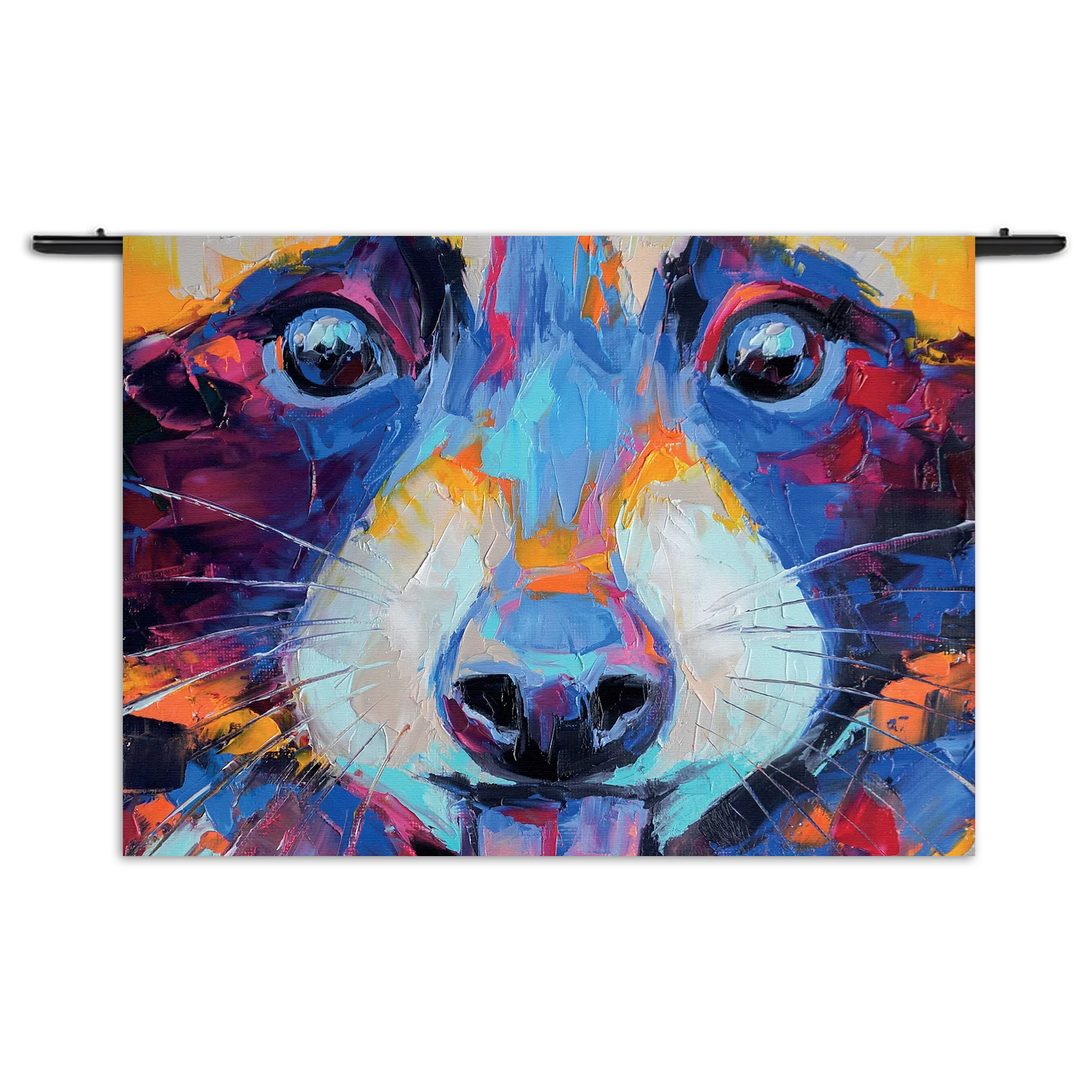 Wandkleed Vossenkop Kunst 02 Rechthoek Horizontaal Template 50 70 WK Horizontaal Abstract 102 1