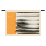 Wandkleed Scandinavisch Oranje Zwart Rechthoek Horizontaal Template 50 70 WK Horizontaal Abstract 115 1