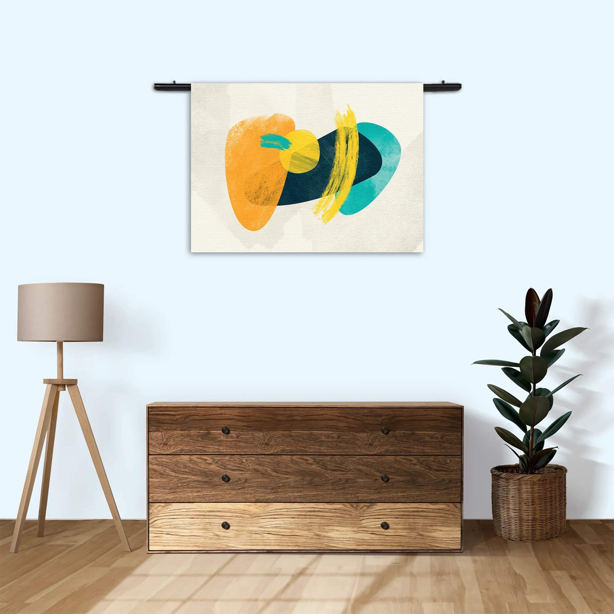 Wandkleed Scandinavisch Design Kleurrijk Rechthoek Horizontaal Template 50 70 WK Horizontaal Abstract 117 3