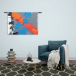Wandkleed Painted Canvas Rechthoek Horizontaal Template 50 70 WK Horizontaal Abstract 118 2