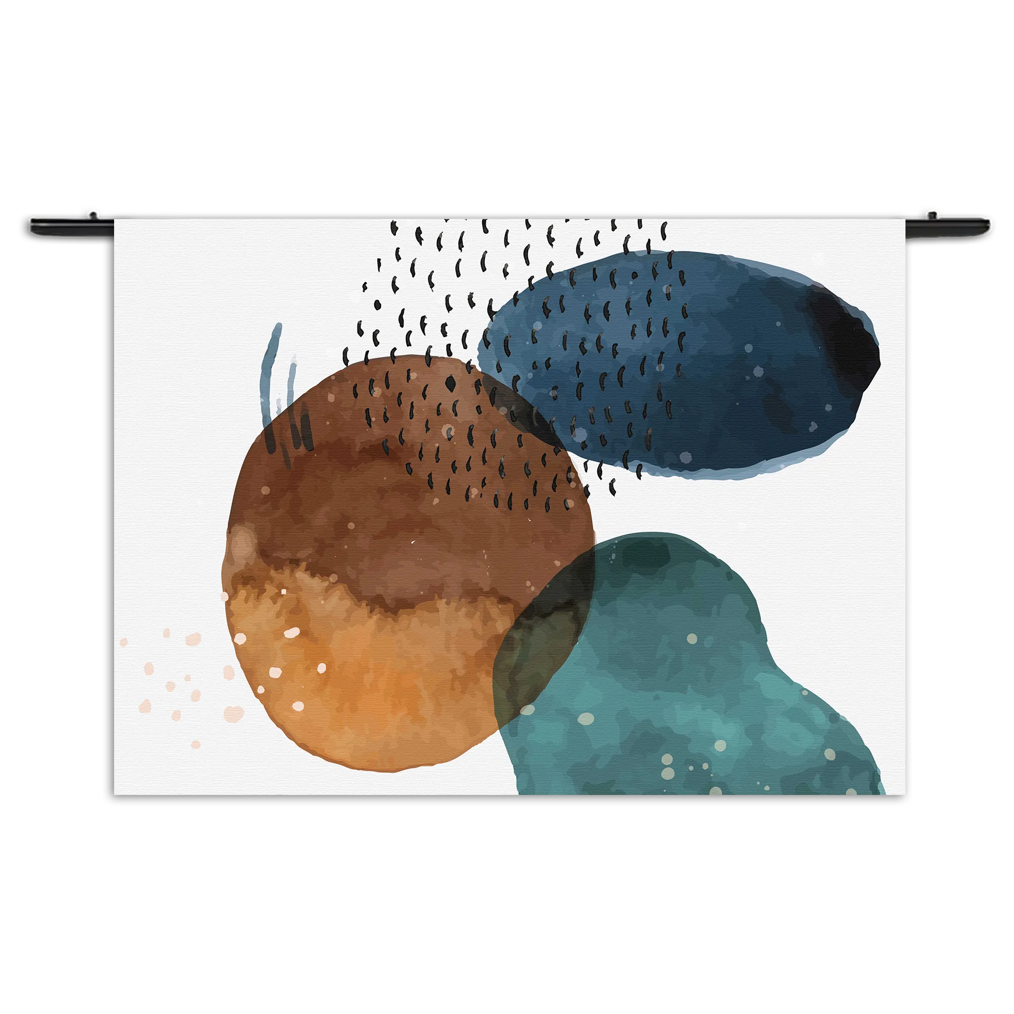 Wandkleed Abstract Cirkels Multikleur 02 Rechthoek Horizontaal Template 50 70 WK Horizontaal Abstract 34 1