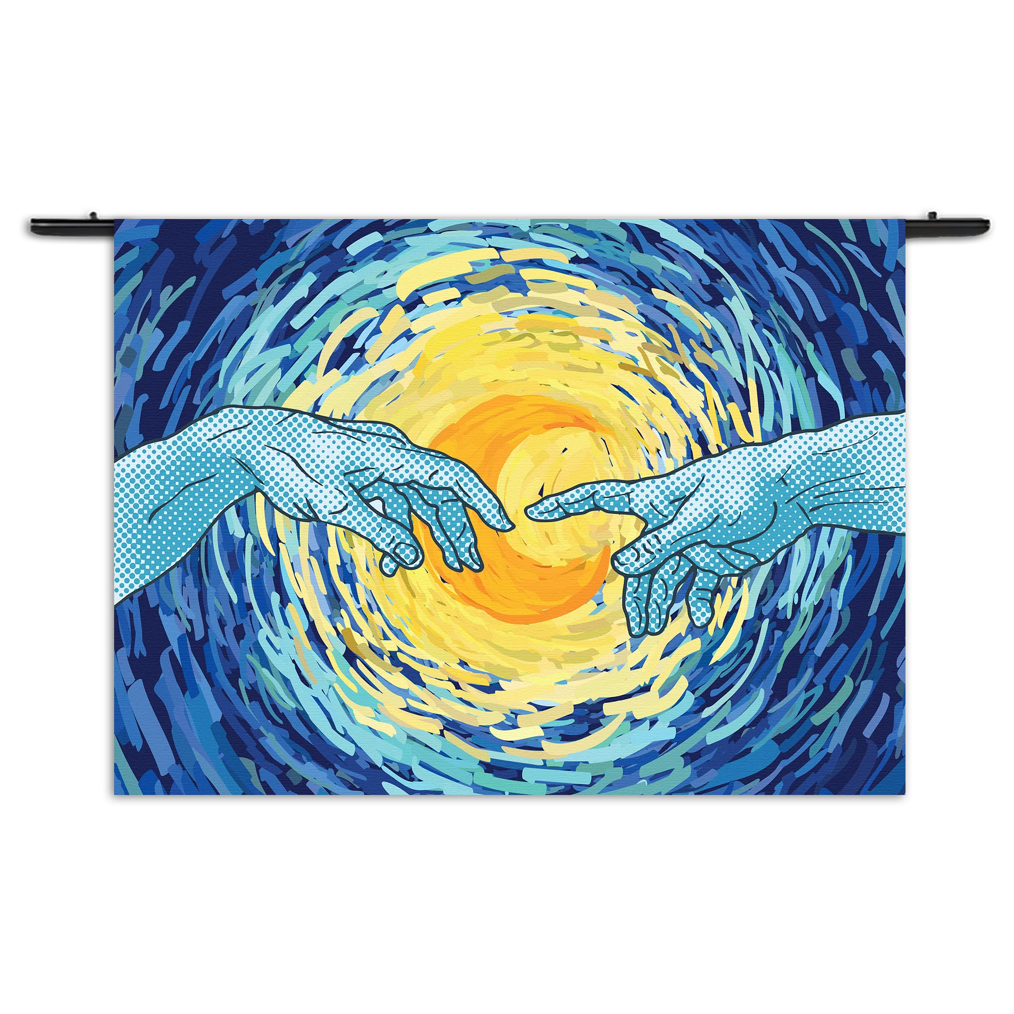 Wandkleed De Slaapwandeling Naar De Maan Rechthoek Horizontaal Template 50 70 WK Horizontaal Abstract 35 1