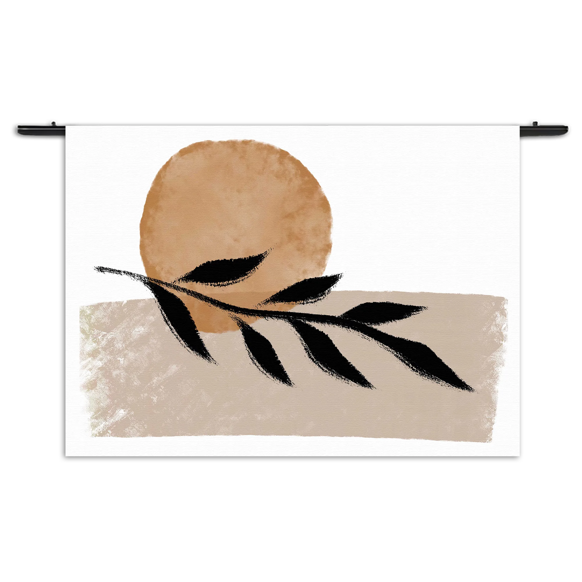 Wandkleed Scandinavisch Patroon met Bloem 02 Rechthoek Horizontaal Template 50 70 WK Horizontaal Abstract 40 1