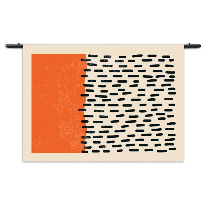 Wandkleed Scandinavisch Oranje Rechthoek Horizontaal Template 50 70 WK Horizontaal Abstract 60 1