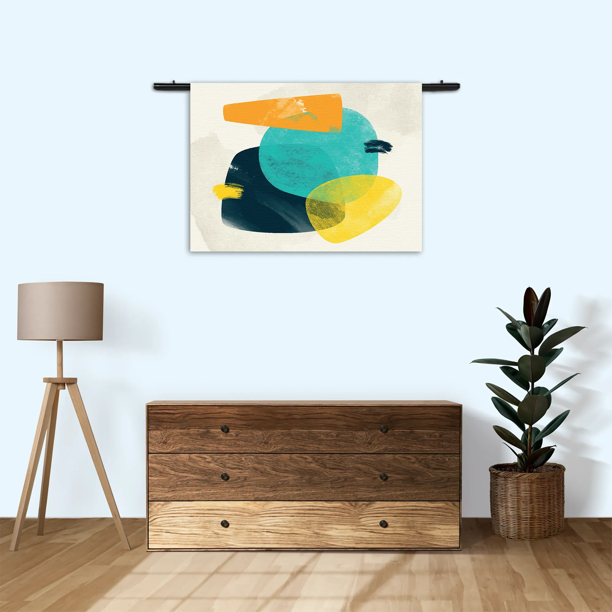 Wandkleed Kleurrijk Abstract 02 Rechthoek Horizontaal Template 50 70 WK Horizontaal Abstract 68 3