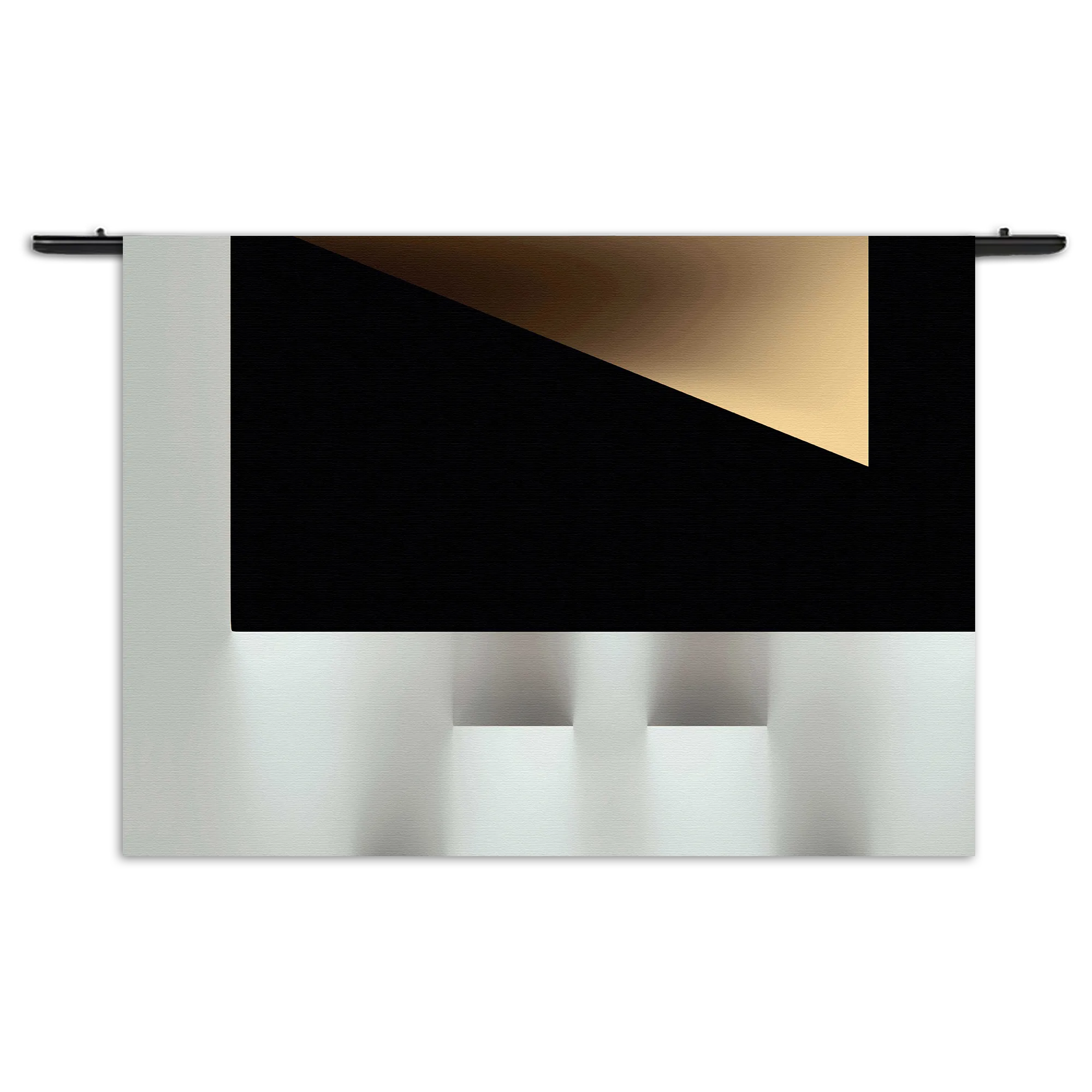 Wandkleed Scandinavisch Wit met Zwart Element 03 Rechthoek Horizontaal Template 50 70 WK Horizontaal Abstract 73 1