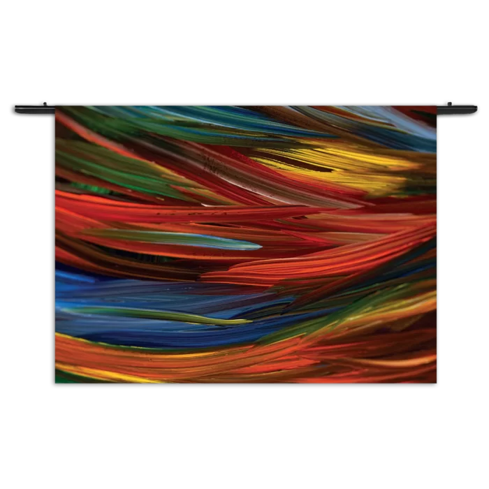 Wandkleed Geschilderde Strepen Kleurrijk Rechthoek Horizontaal Template 50 70 WK Horizontaal Abstract 75 1