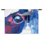 Wandkleed Niet Afgeschilderde Dierenkop Kleurrijk Rechthoek Horizontaal Template 50 70 WK Horizontaal Abstract 76 1