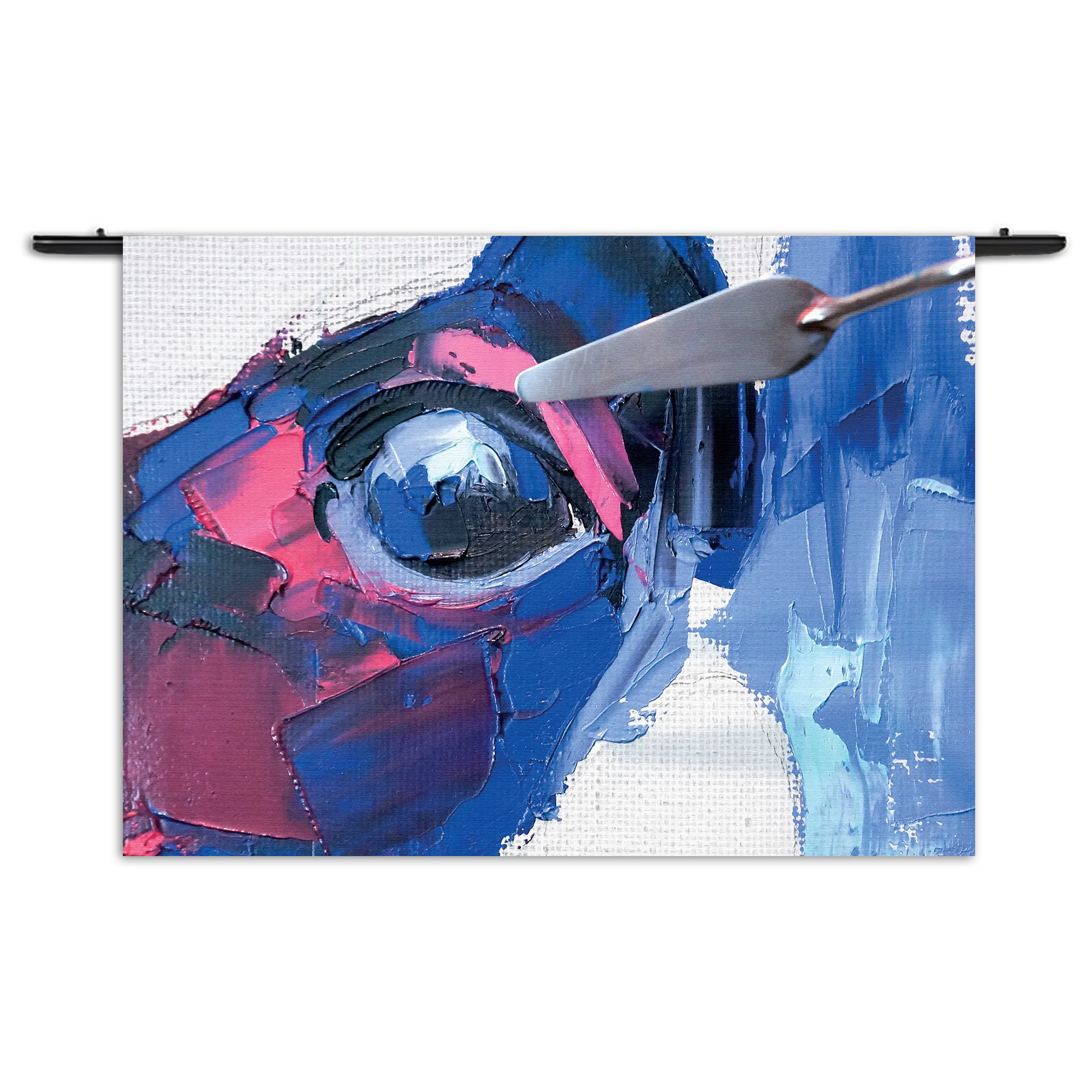 Wandkleed Niet Afgeschilderde Dierenkop Kleurrijk Rechthoek Horizontaal Template 50 70 WK Horizontaal Abstract 76 1