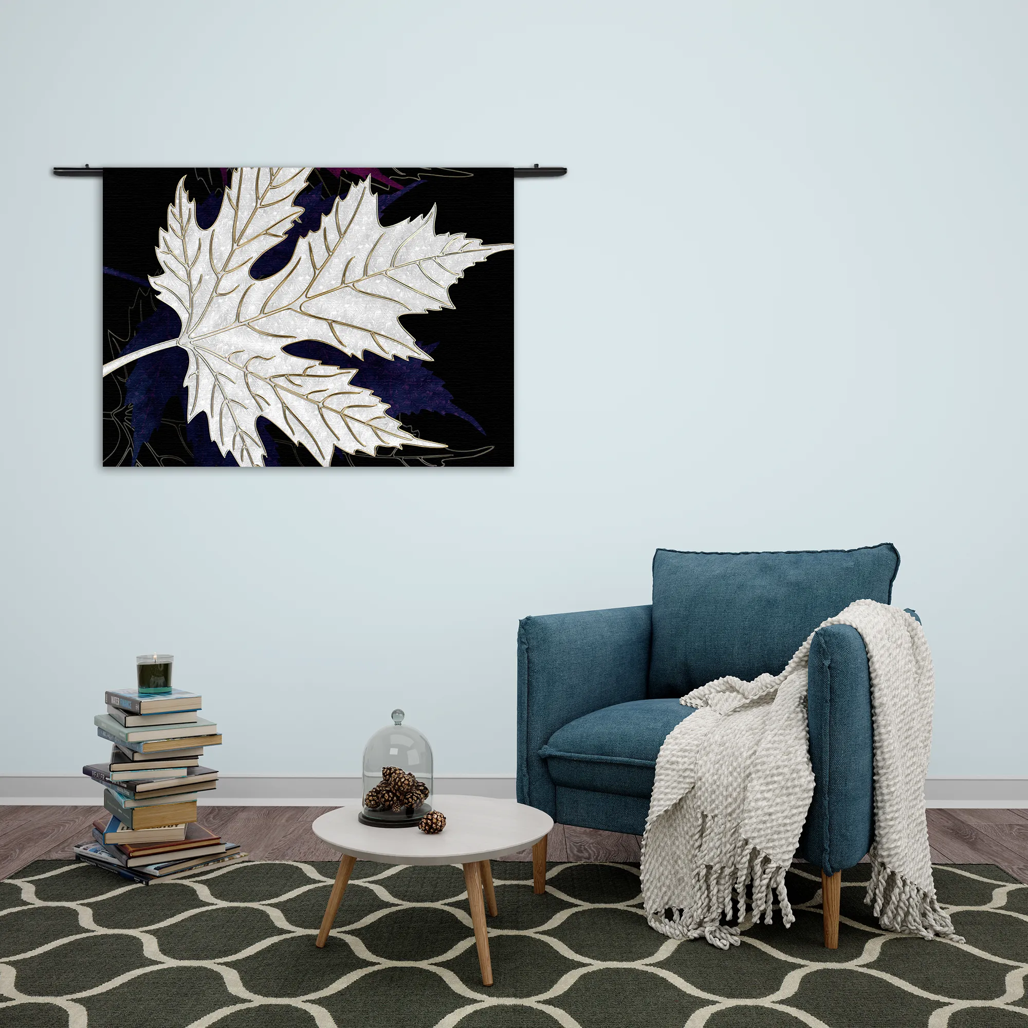 Wandkleed Het Blad Van De Boom Kunst 02 Rechthoek Horizontaal Template 50 70 WK Horizontaal Abstract 92 2