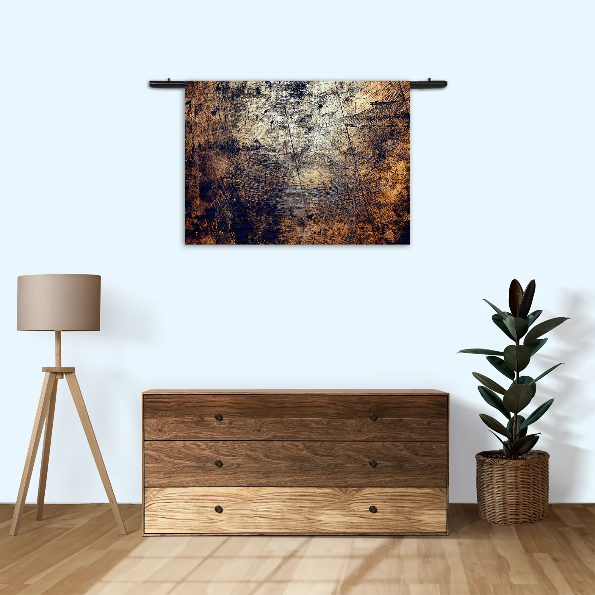 Wandkleed Boomstam - Boomschors - Hout Patroon Rechthoek Horizontaal Template 50 70 WK Horizontaal Abstract 94 3