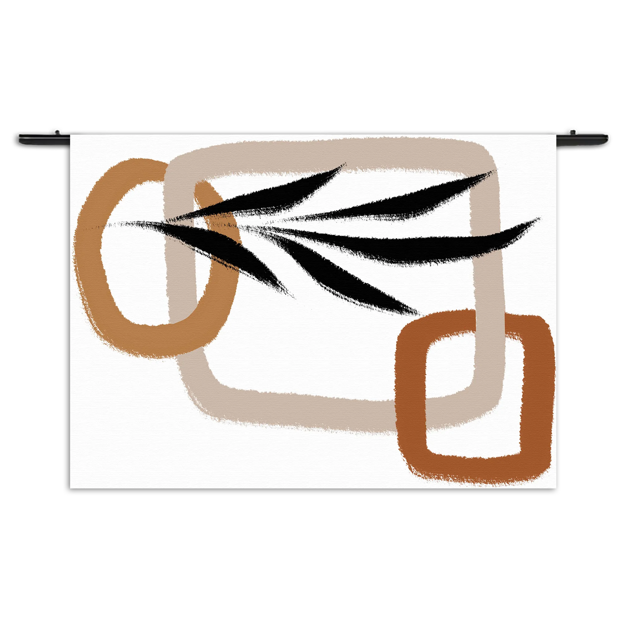 Wandkleed Naturel tinten scandinavisch 02 Rechthoek Horizontaal Template 50 70 WK Horizontaal Abstract 97 1