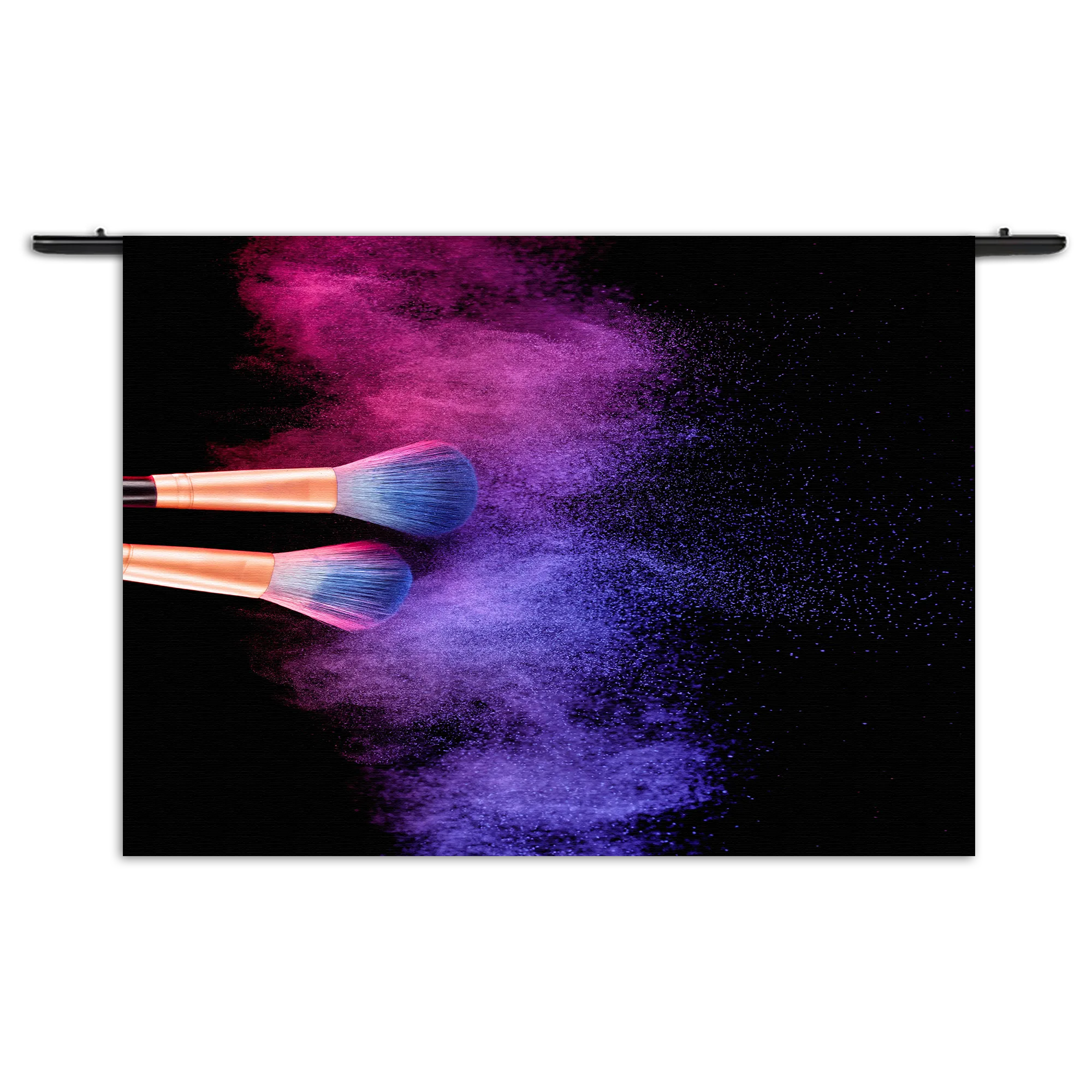 Wandkleed Make up Poederkwasten Kleurrijk Rechthoek Horizontaal Template 50 70 WK Horizontaal Beauty 4 1