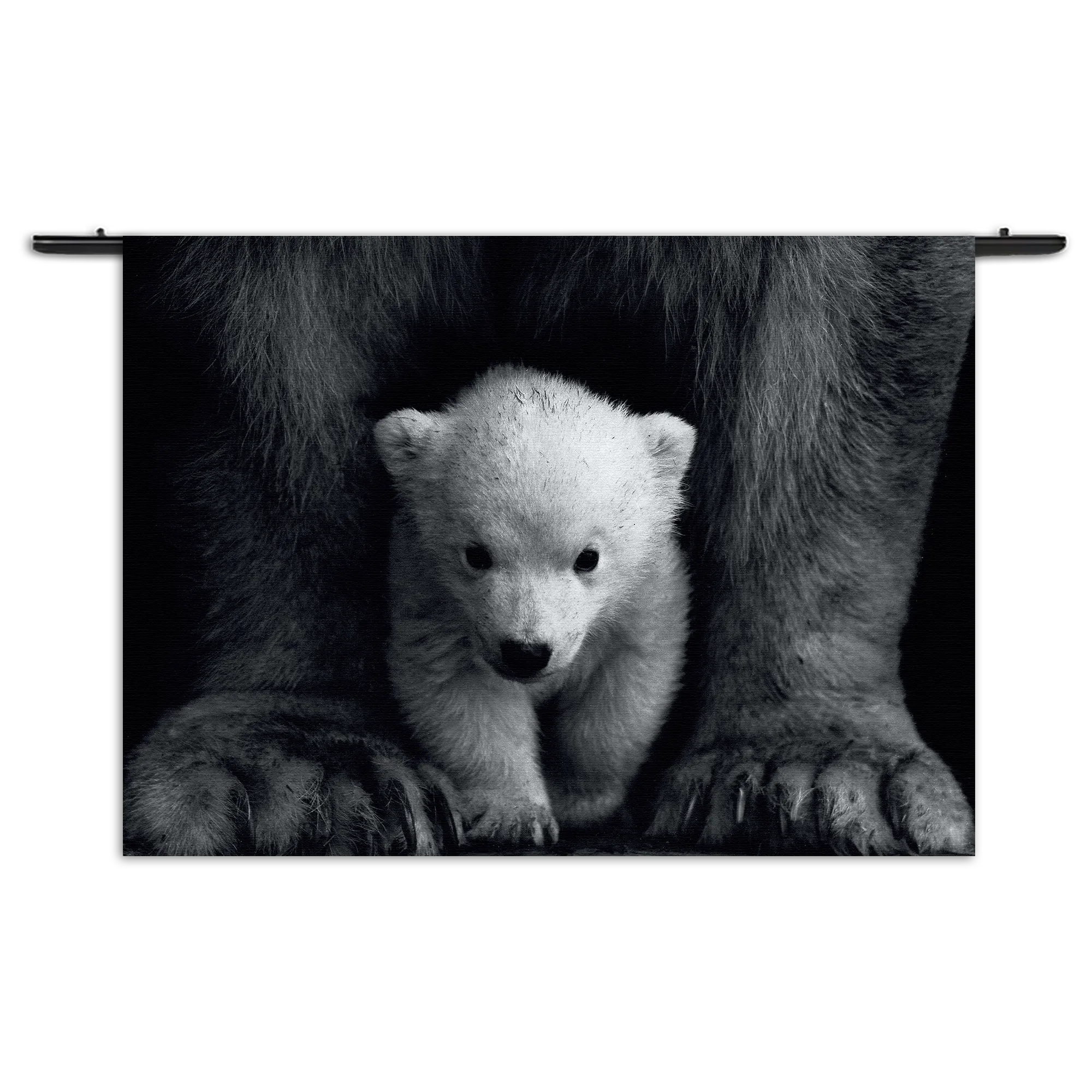 Wandkleed Het Beschermde Welpje Rechthoek Horizontaal Template 50 70 WK Horizontaal Dieren 22 1