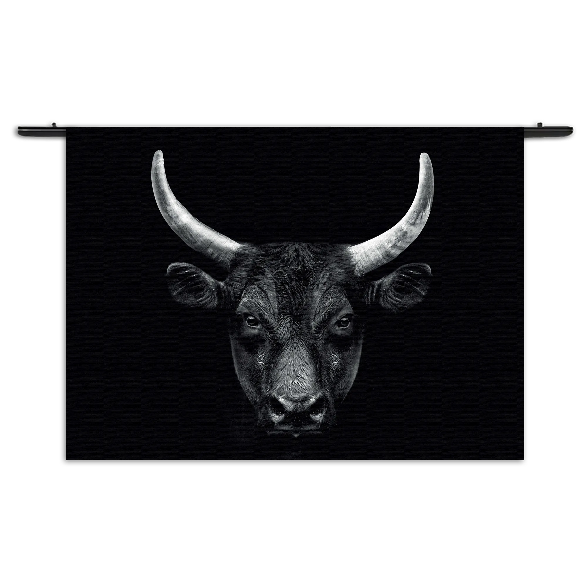 Wandkleed Stier Ready To Fight 01 Rechthoek Horizontaal Template 50 70 WK Horizontaal Dieren 36 1