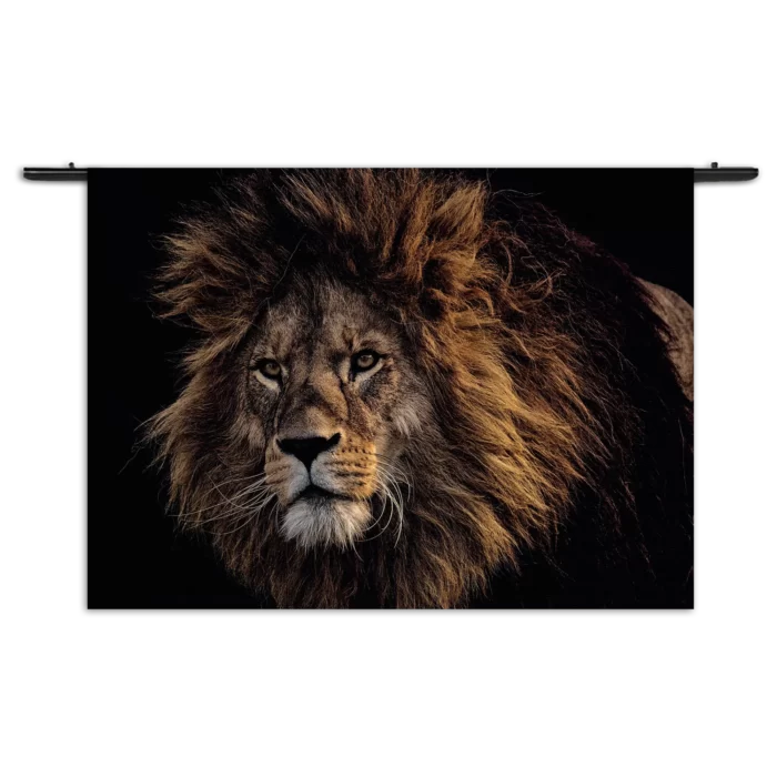 Wandkleed The Lion Rechthoek Horizontaal Template 50 70 WK Horizontaal Dieren 5 1