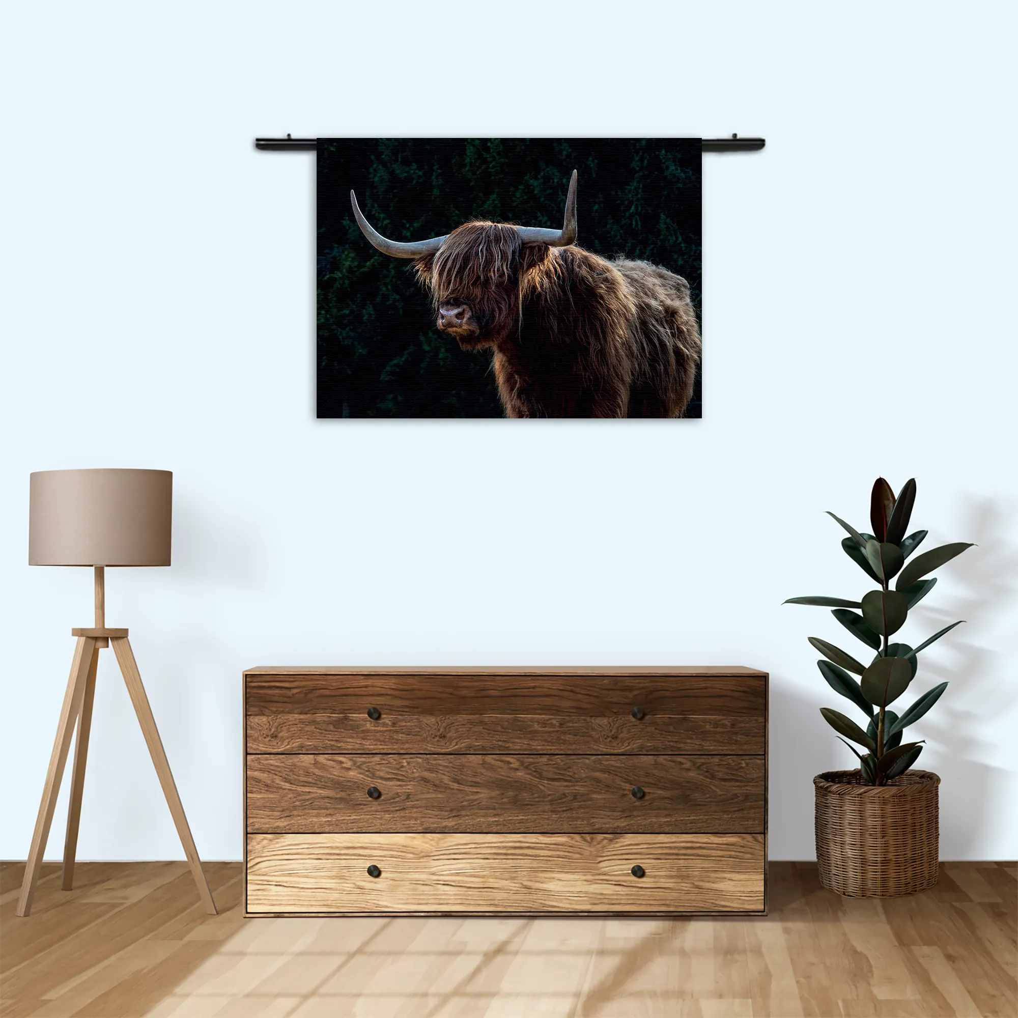 Wandkleed De Wilde Bizon Rechthoek Horizontaal Template 50 70 WK Horizontaal Dieren 79 3