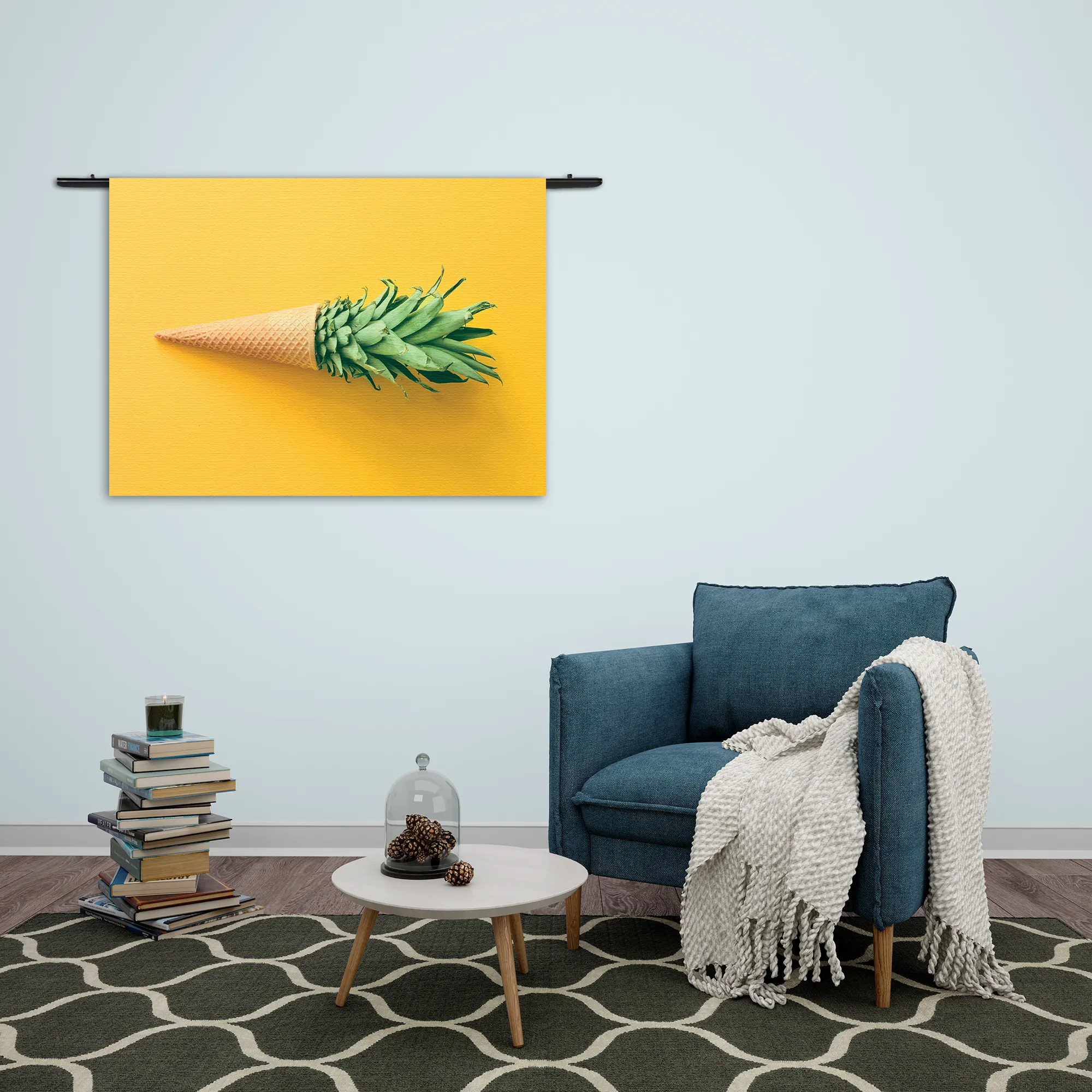 Wandkleed Ijshoorn met Plant Rechthoek Horizontaal Template 50 70 WK Horizontaal Eten En Drinken 16 2