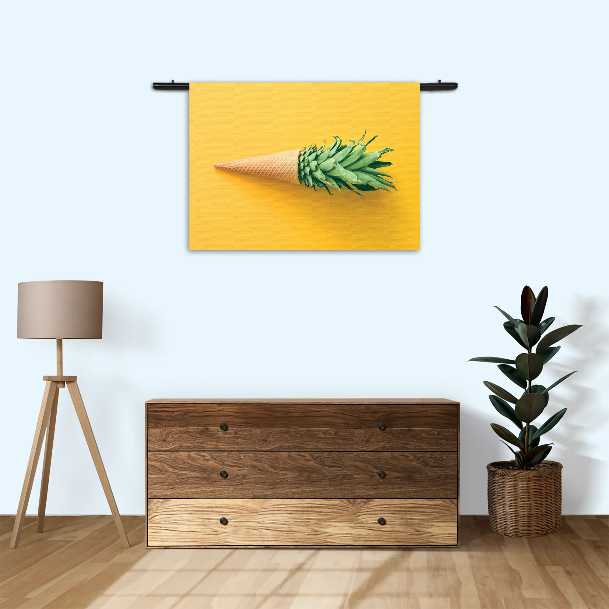 Wandkleed Ijshoorn met Plant Rechthoek Horizontaal Template 50 70 WK Horizontaal Eten En Drinken 16 3