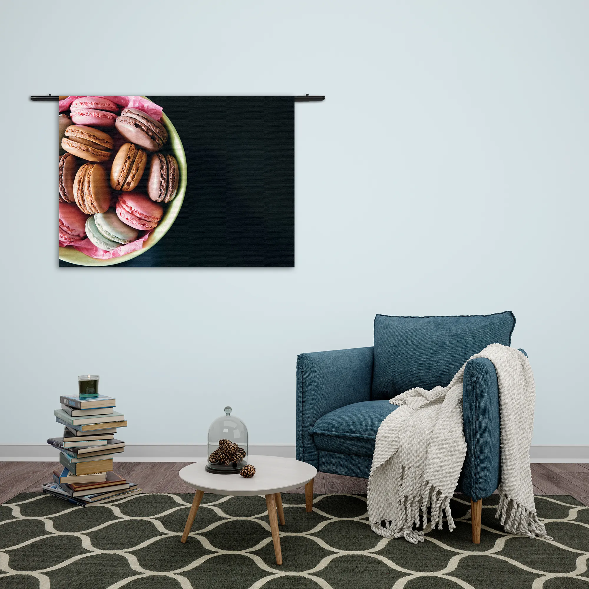 Wandkleed Macarons 02 Rechthoek Horizontaal Template 50 70 WK Horizontaal Eten En Drinken 19 2