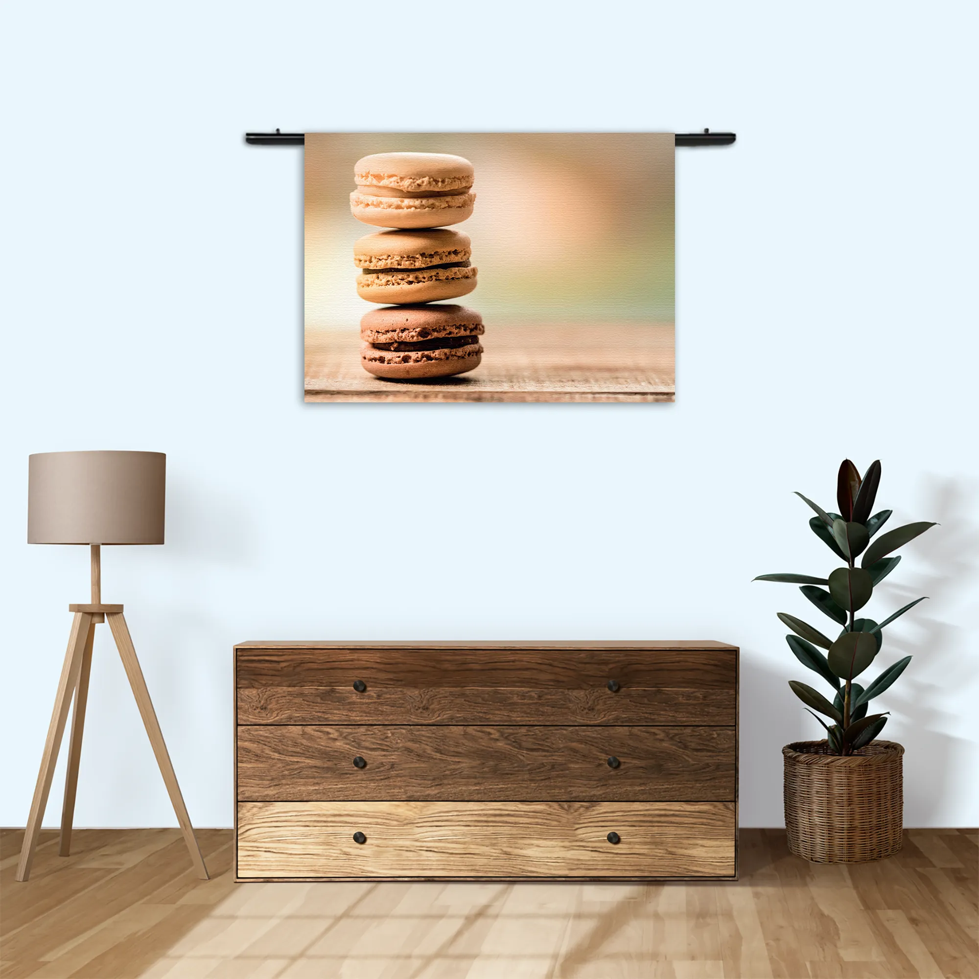 Wandkleed Macarons Beige Tinten 02 Rechthoek Horizontaal Template 50 70 WK Horizontaal Eten En Drinken 31 3